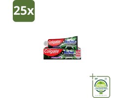 Colgate 25 x – Tandpasta – MaxFresh Whitening Bamboo Charcoal – 100 ml - Grootverpakking - Tandpasta - Witte Tanden - Ademverfrissend - Bamboe Houtskool - Mondverzorging