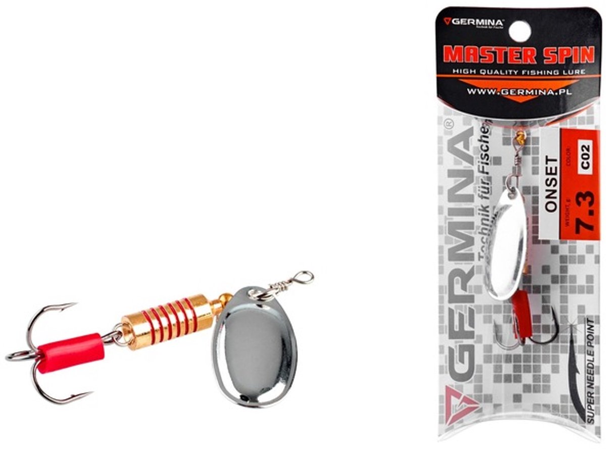 Germina Onset Spinnerbait Zilver 7,3g - Hoge Kwaliteit Visuitrusting