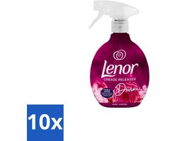 10 x Lenor – Crease Releaser Spray – Divine Ruby Jasmine – Kreukverwijderaar & Textielverfrisser – 500 ml - Voordeelverpakking - 10 stuks