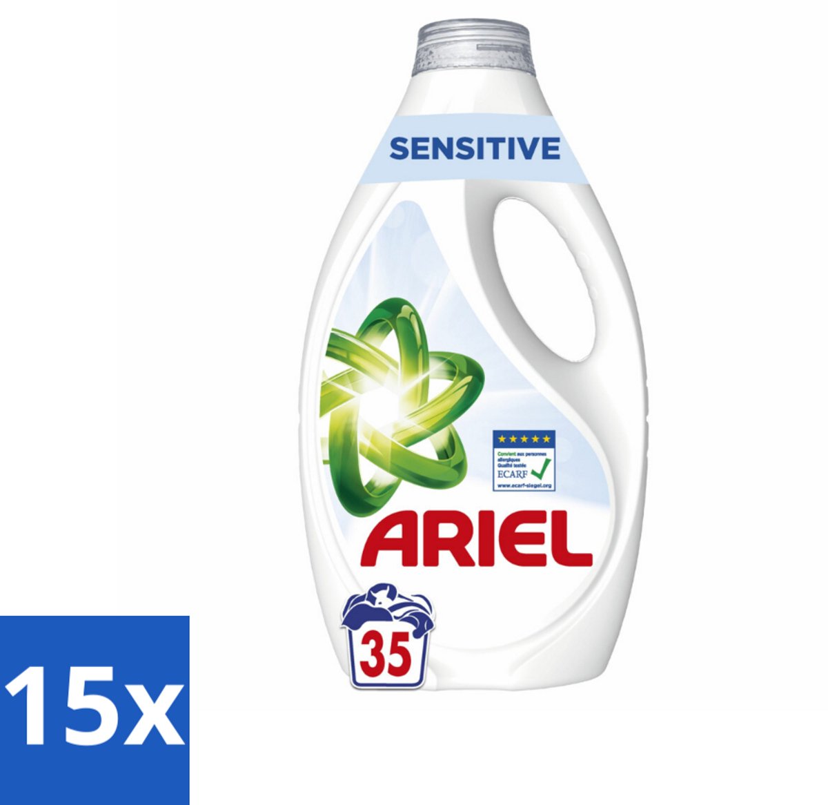 Ariel – Sensitive – Vloeibaar Wasmiddel – 1,58 L - Bulkverpakking - 15 stuks