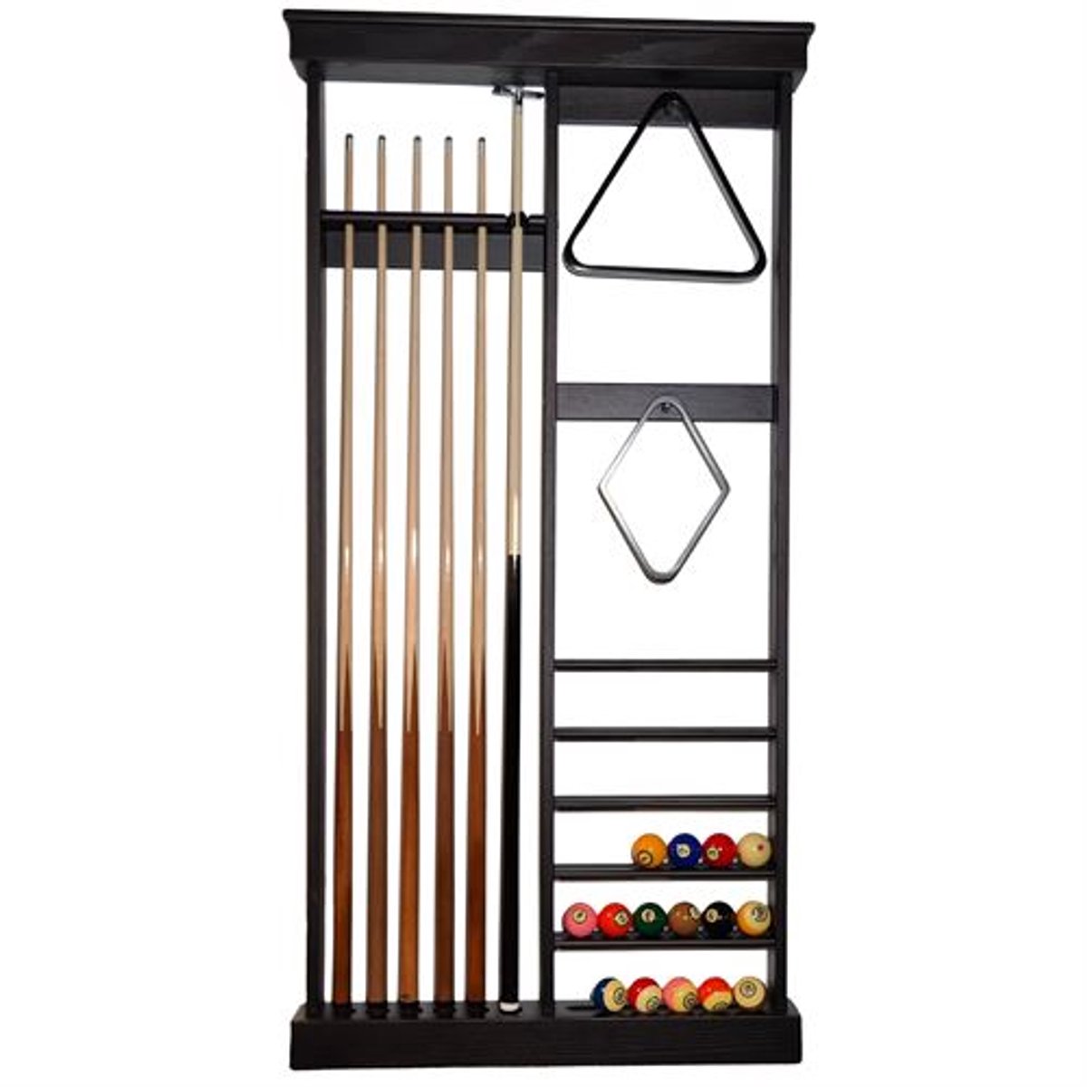 Lexor Wand keu rek De Luxe, Blk Oak