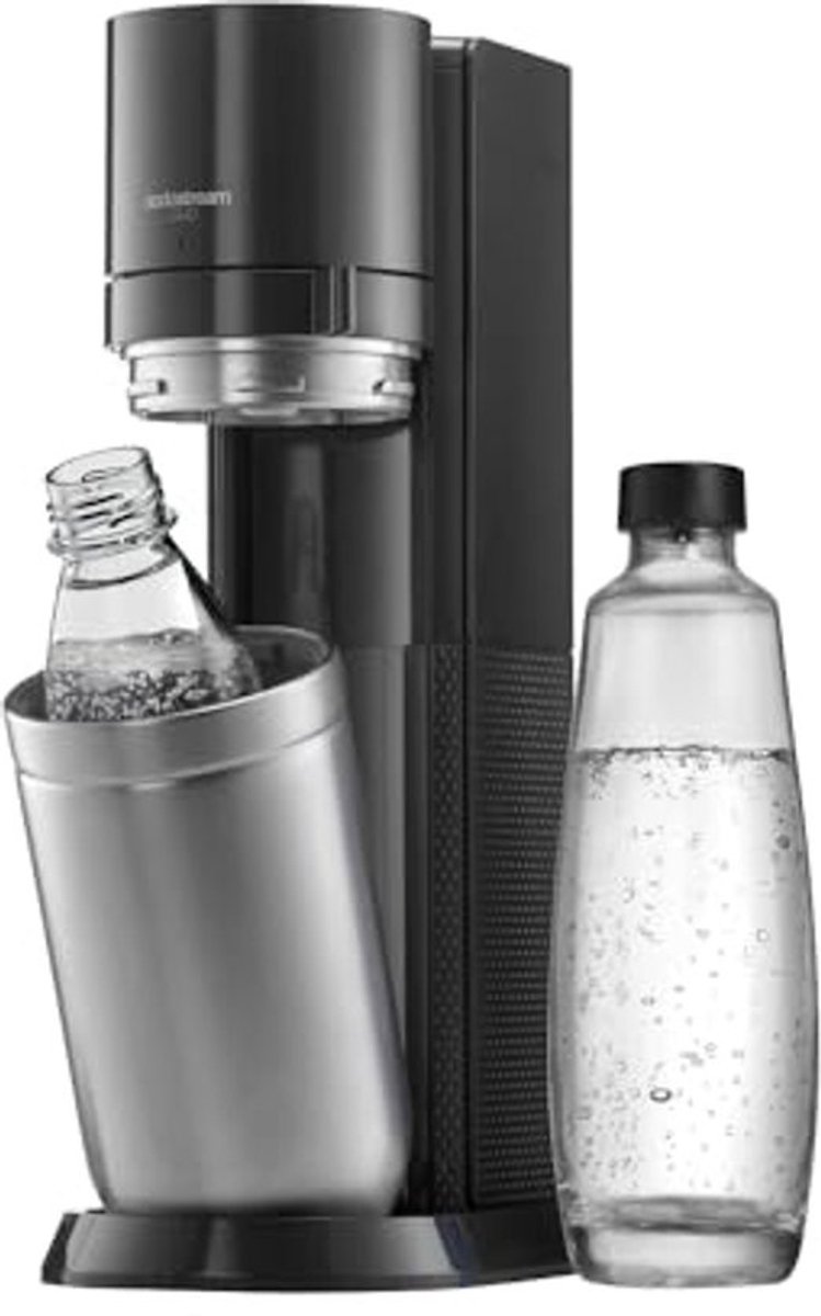 SodaStream Bruiswatermachine DUO - Maak snel en eenvoudig bruiswater met glazen en kunststof flessen, titanium kleur