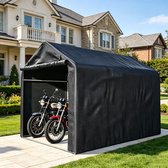 Fietsgarage gereedschapsschuur 187*100*160CM cm, tuinhuisje garage tent opbergtent, donkergrijs
