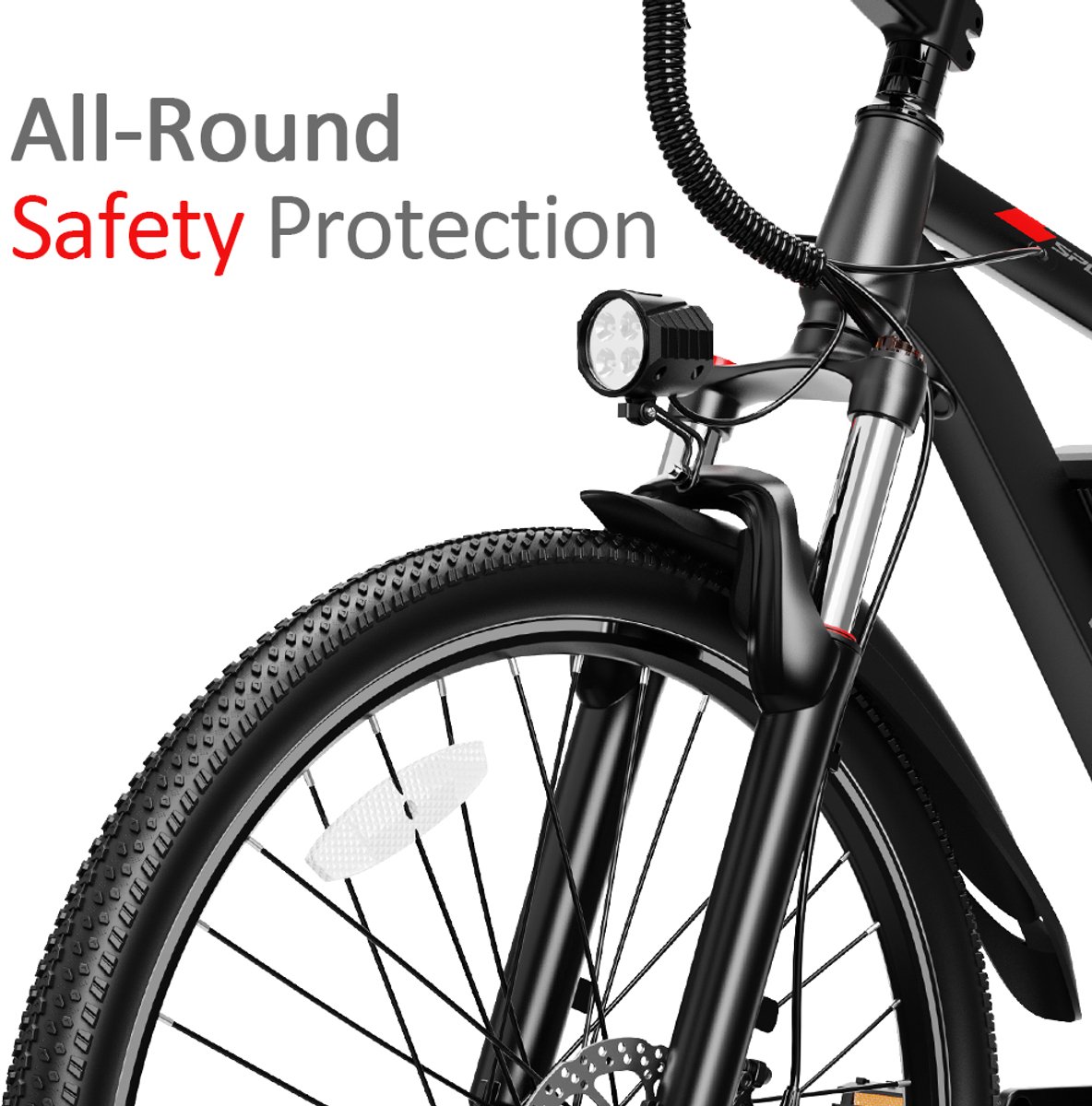 HEADEER BK1350 E-bike - 26 inch - 56km actieradius - 48V 13.5Ah accu - Topsnelheid 25 km/u - Zwart thumbnail 6
