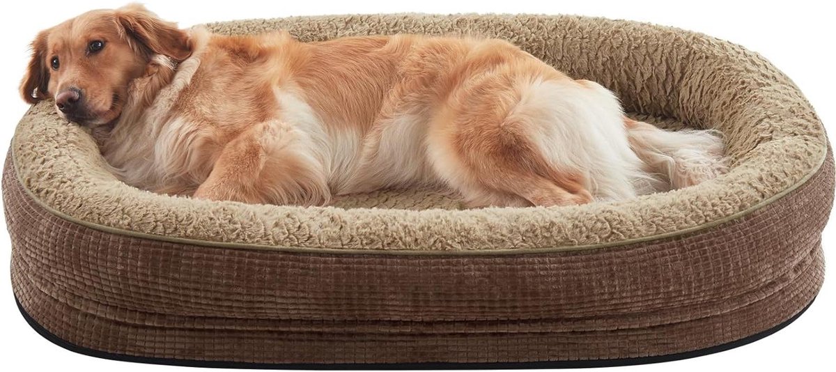 Hondenmand Orthopedisch - Hondenkussen XL - Comfortabele Rust - Waterproof & Wasbaar - Extra Large - Bruin