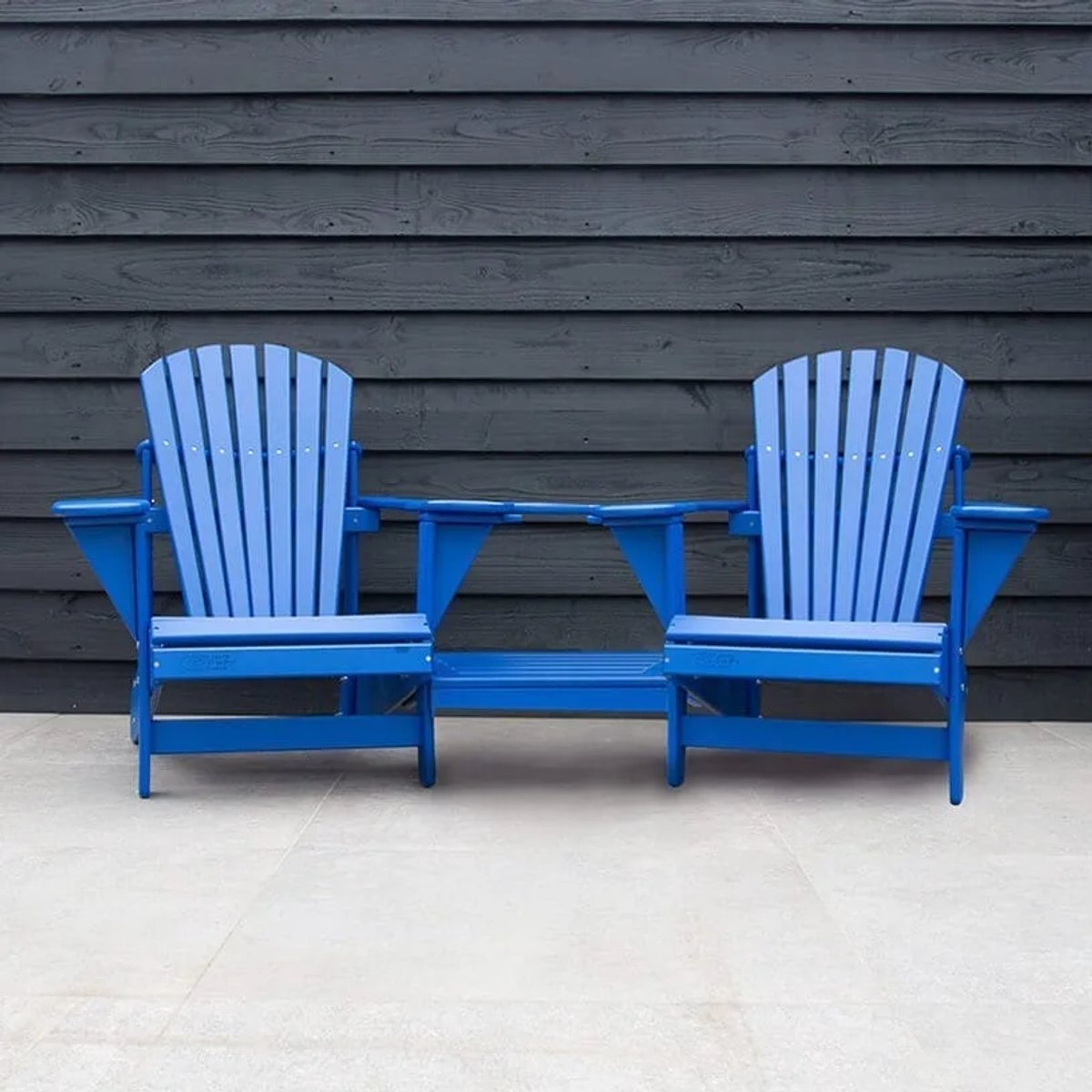 Originele Adirondack Tete-a-tete Tuinbank | Kunststof | Donkerblauw | 10 jaar garantie | Binnen 2-5 werkdagen geleverd | Canada Comfy Chair