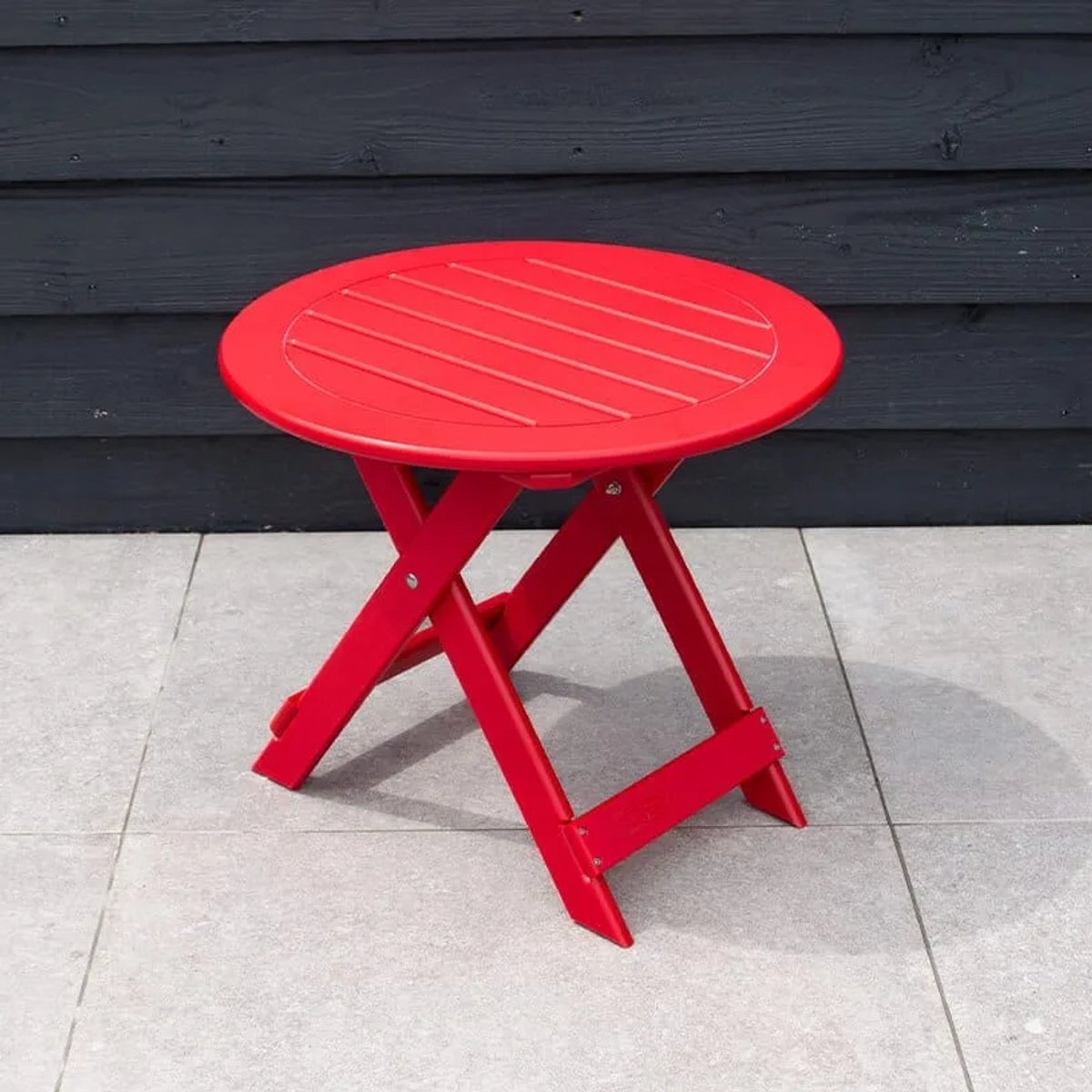 Originele Adirondack Bijzettafel | Kunststof | Rood | Side Table | Binnen 2-5 werkdagen geleverd | 10 jaar garantie | Canada Comfy Chair
