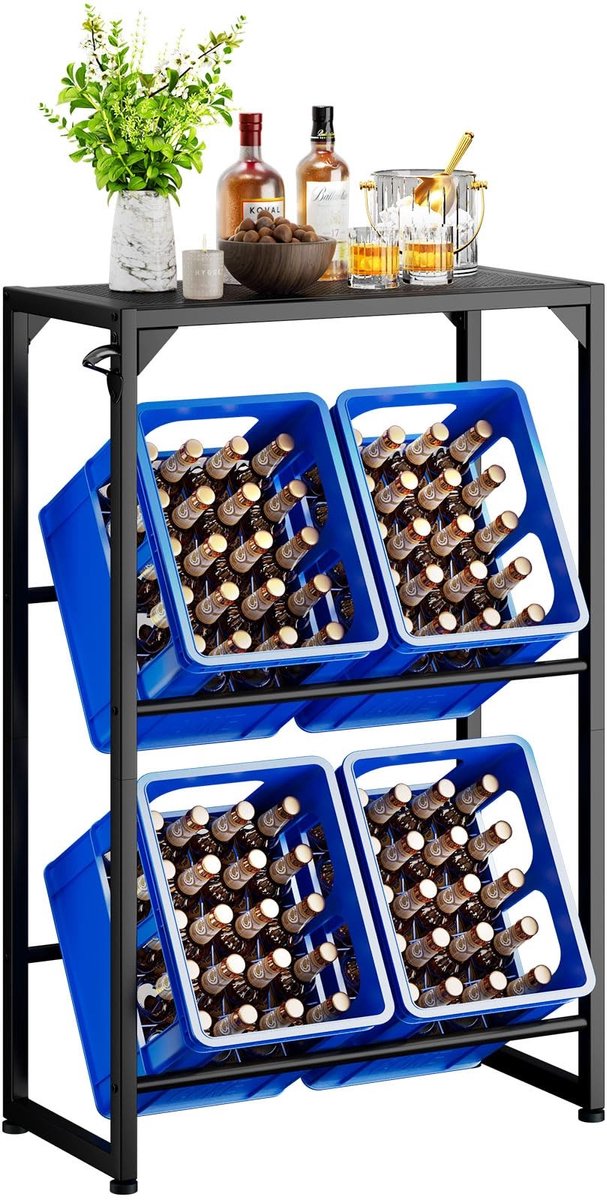Elzusha - Stabiele Drankenkist Rek voor 4 Dozen
