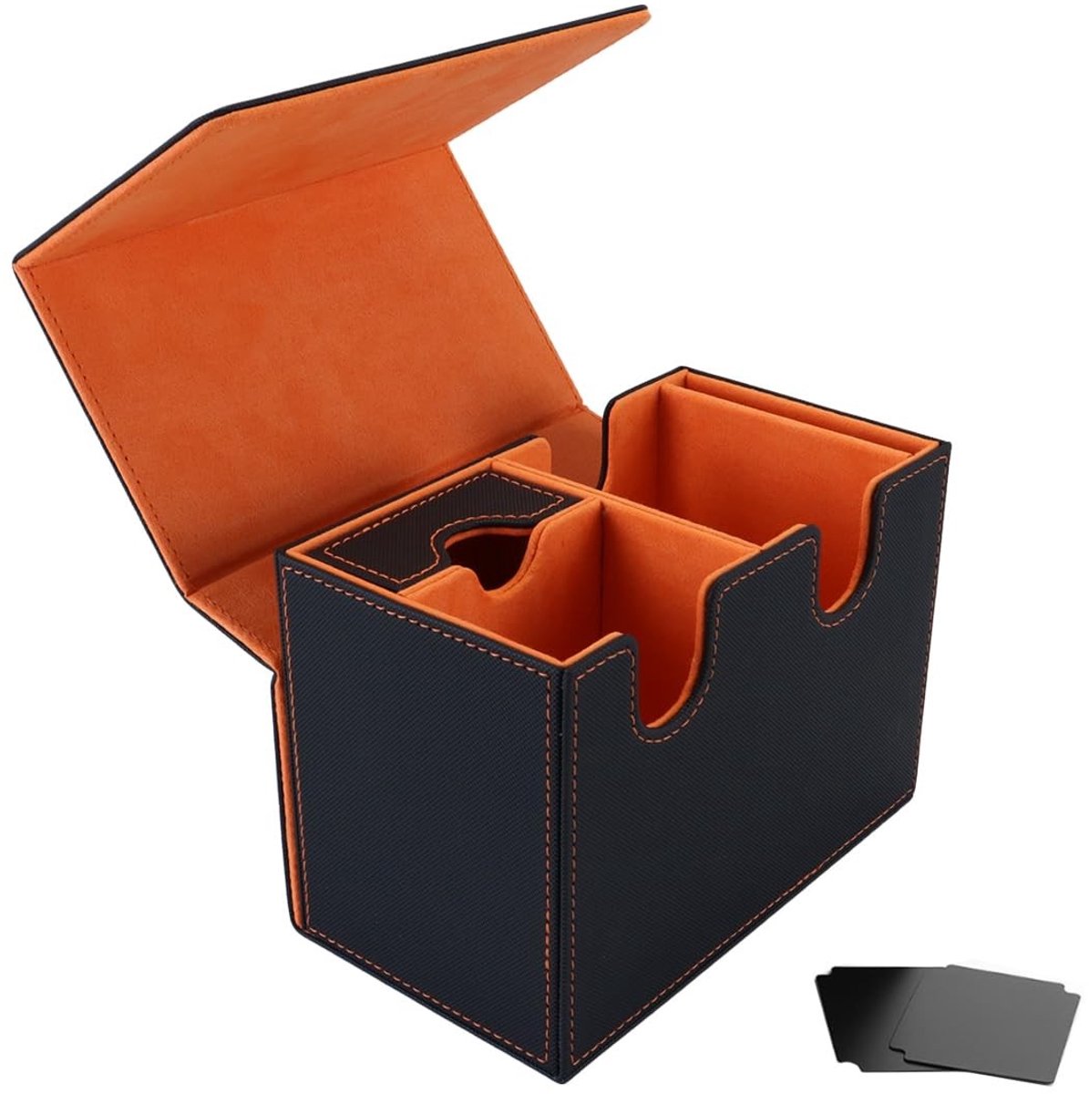 Elzusha - Magneet Lederen Kaartopslagdoos voor Spelkaarten