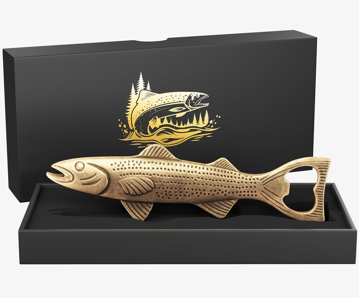 Elzusha - Vintage Vis Flessenopener - Cadeau voor Vaderdag en Verjaardagen