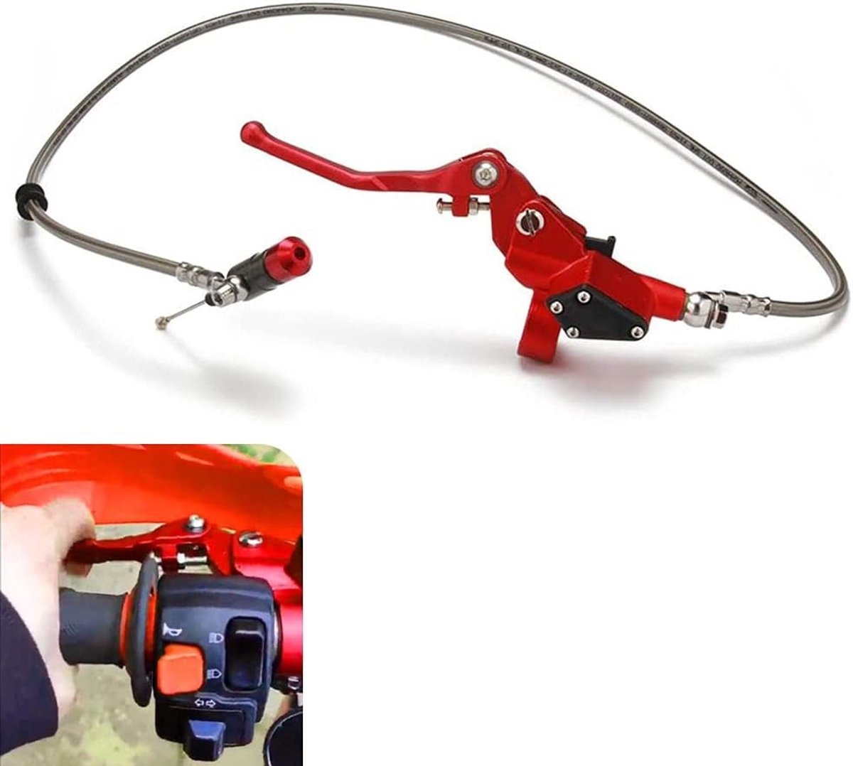 Hydraulische Koppeling Master Cylinder voor 125cc en 250cc Dirt Bike - 1200mm Olie Slang en Levensduur Verlenging