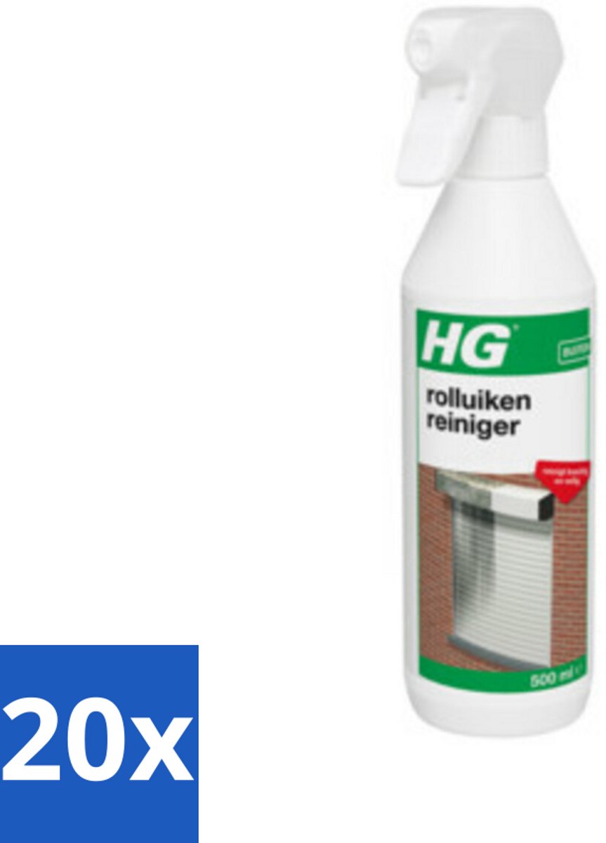 20 x HG Rolluiken Reiniger 500 ml - Rolluiken Reinigen - Rolluiken Reiniger - Rolluik Reinigen - Rolluik Reinigingsproduct - Rolluik Reinigen Zonder Krassen