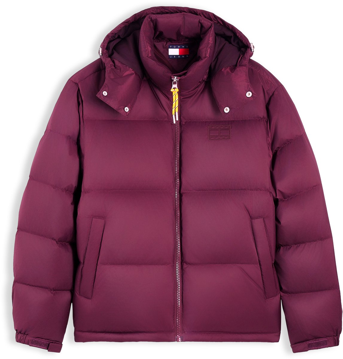 Tommy Jeans Jas Tjm Alaska Down Puff Dm0dm22036 Calypso Berry Mannen Rood