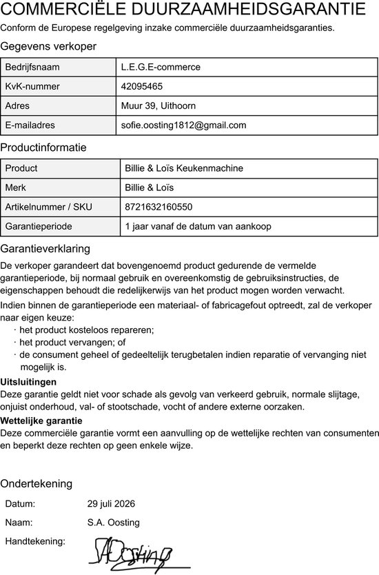 Billie & Loïs keukenmachine - Keukenmixer - 1200W - 6 snelheden - LED-display - Timer - 6 liter mengkom - Vaatwasserbestendig van Biolomix — afbeelding 4