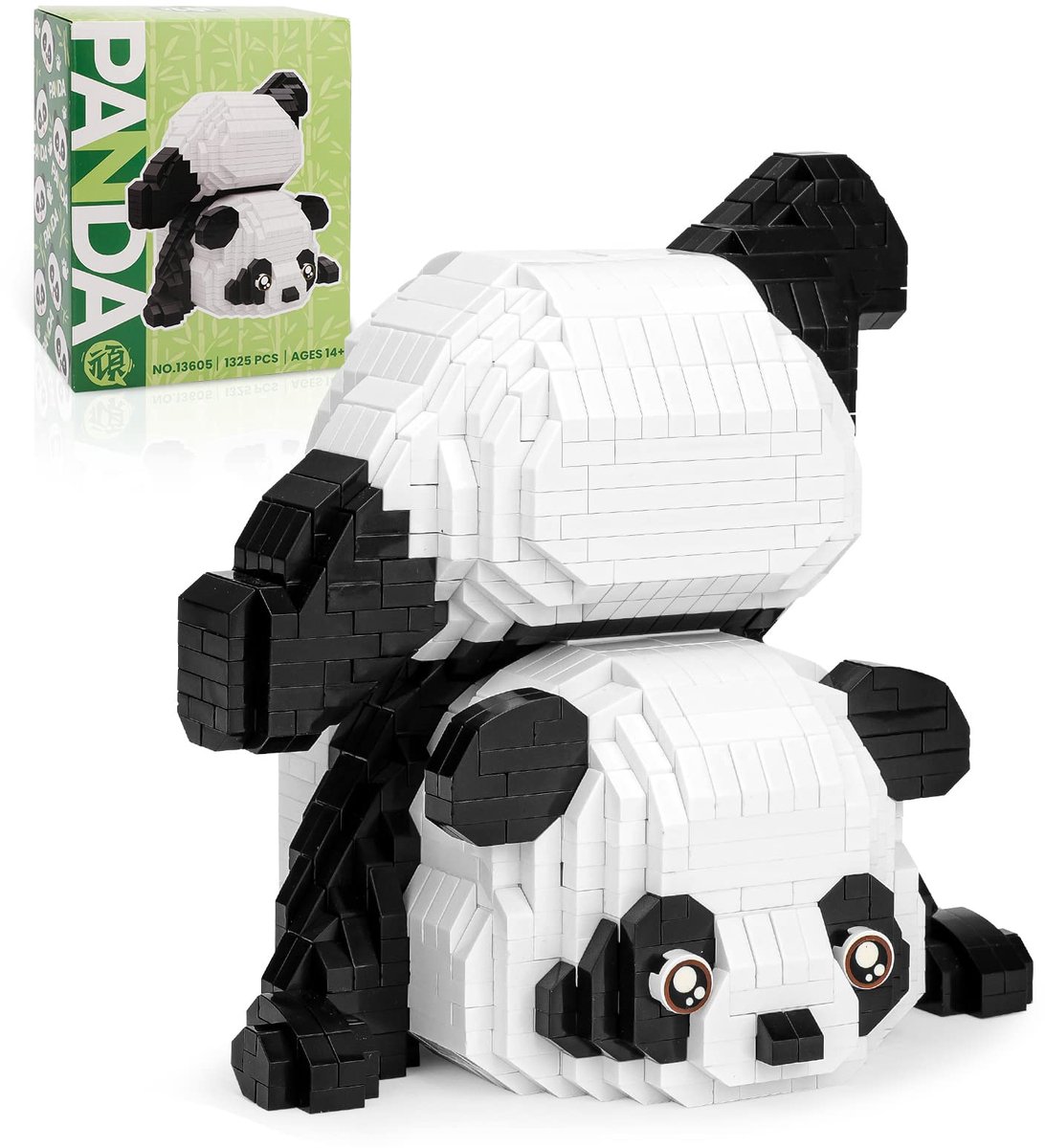 VONKELIOS®Mini Panda Bouwblokken - 1325 Stuks | Schattig Cadeau voor Jongens, Meisjes en Volwassenen