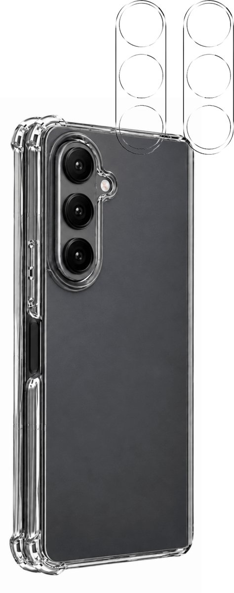 Hoesje backcover Shockproof geschikt voor Samsung Galaxy Z Fold 8 Ultra en 2 beschermglasjes voor de camera Phonillico®