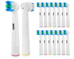16 stuks vervangende tandenborstelkopjes geschikt voor Oral-B Braun - navulling voor elektrische tandenborstels van Oral-B 7000/Pro 1000/9600/ 500/3000/8000