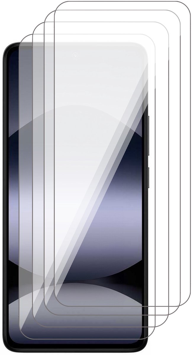 Screenprotector geschikt voor Xiaomi Redmi Note 14 Pro 4G/5G / Note 14 Pro Plus – 4 Stuks – UltraClear Gehard Glas – Case Friendly – 9H Krasbestendig