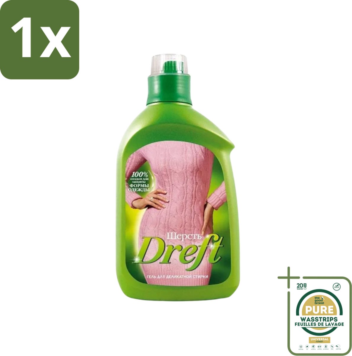 1 x Dreft - Vloeibaar Wasmiddel - Witte en Gekleurde Was - Voor Wol - 800 ml- Wasmiddel Voor Wol - Zachte Was - Was Voor Gevoelige Stoffen - Wasmiddel Voor Witte En Gekleurde Kleding - Wasmiddel Voor Wol En Zijde