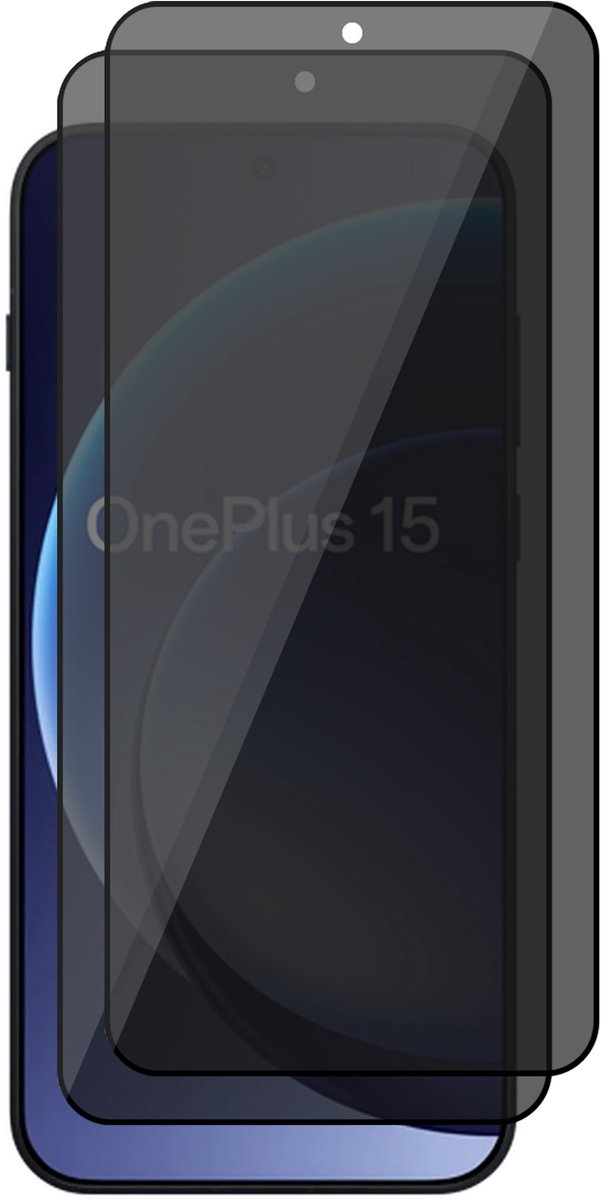 Privacy Screenprotector geschikt voor OnePlus 15 5G – 2 Stuks – Full Cover Gehard Glas – Anti Inkijk – Privacy Filter