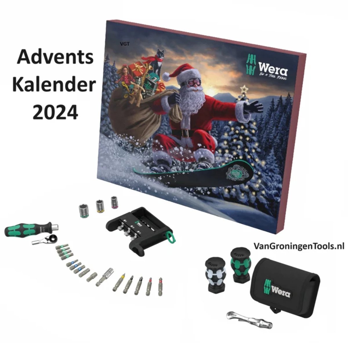 Wera 05136609001 Adventskalender - Decemberkalender - 25‑delig