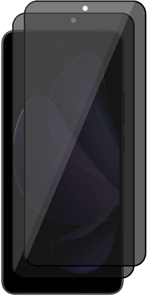 Privacy Screenprotector geschikt voor Oppo Reno 13F / 13 FS – 2 Stuks – Full Cover Gehard Glas – Anti Inkijk – Privacy Filter