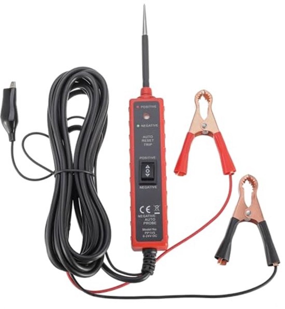 Auto Circuit Tester 6-24V voor Korte Doorbraakdetectie en Polarity Test met LED en Alarm