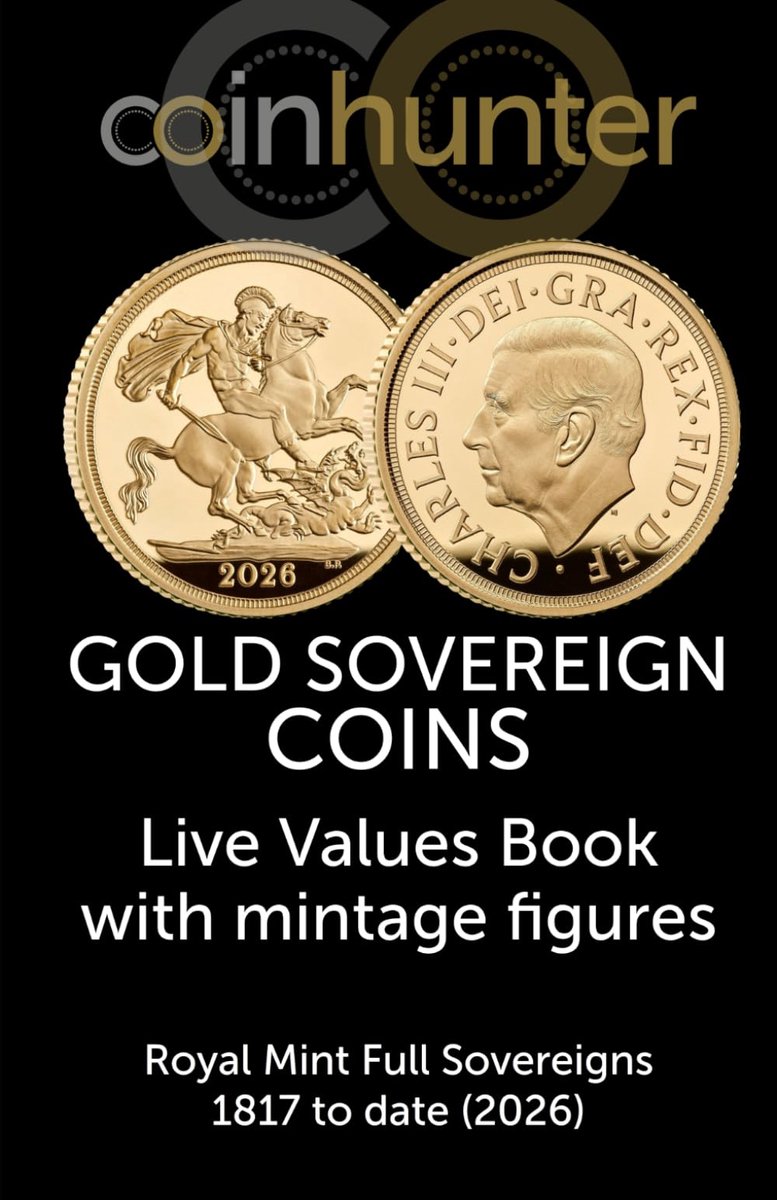Gold Sovereign Coins : Live Values Book with mintage figures - Royal Mint Full Sovereigns 1817 to date - ShopVlot