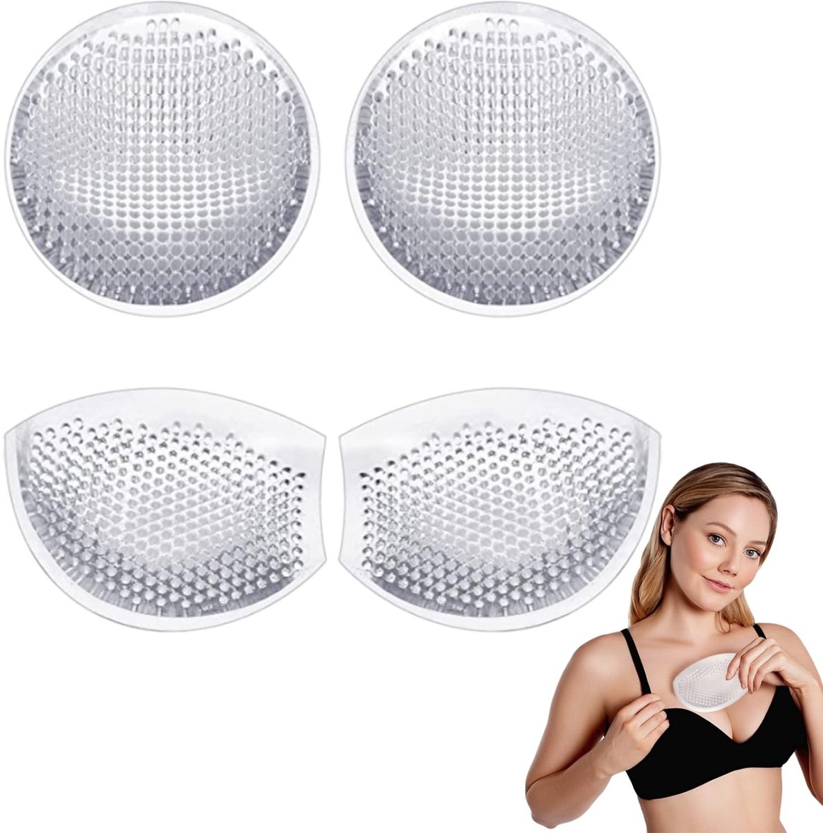 Elzusha - 2 Paar Silicenen Push-Up Bh Pads