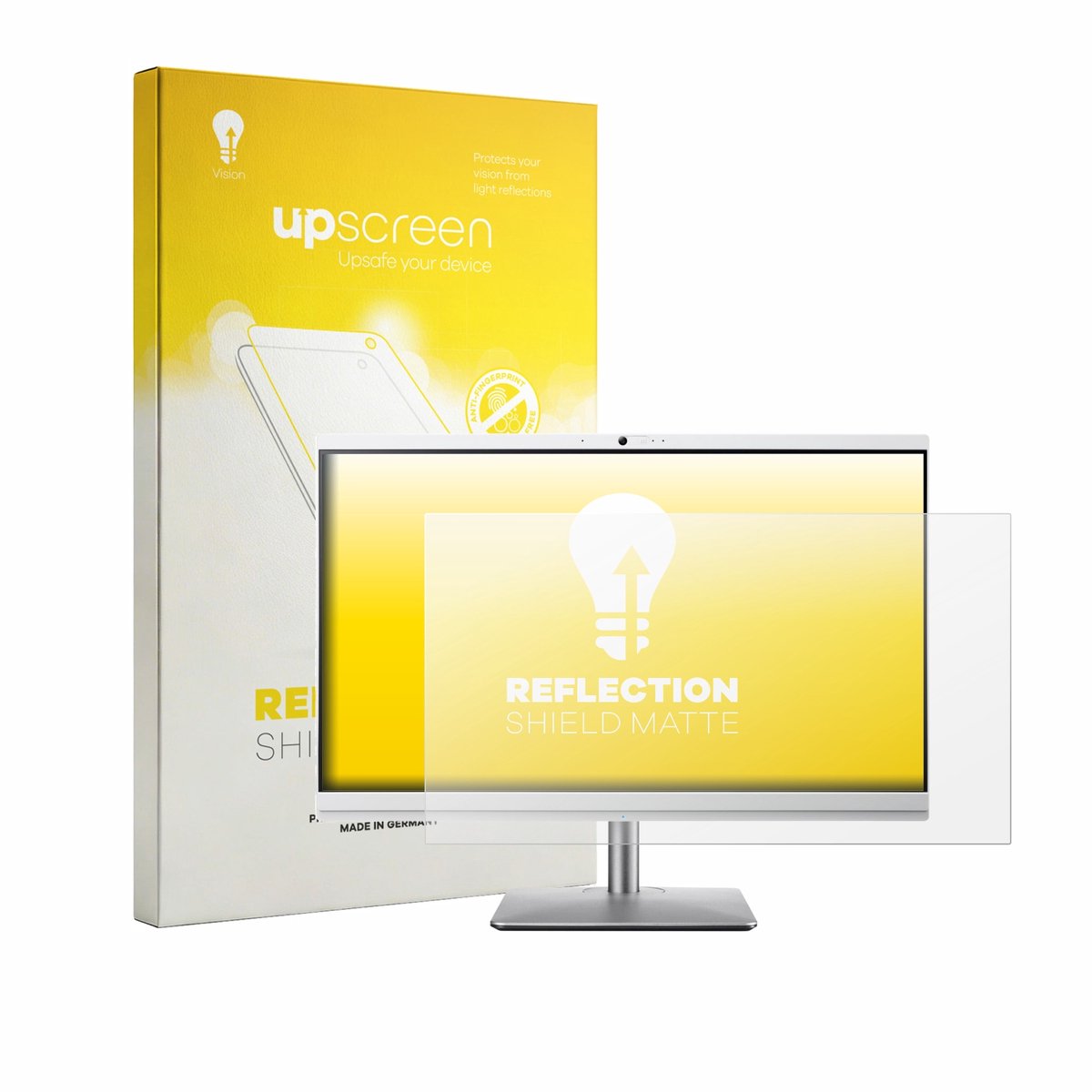 upscreen - Screenprotector voor Acer Aspire C24-195ES - Folie Beschermfolie anti glare matte