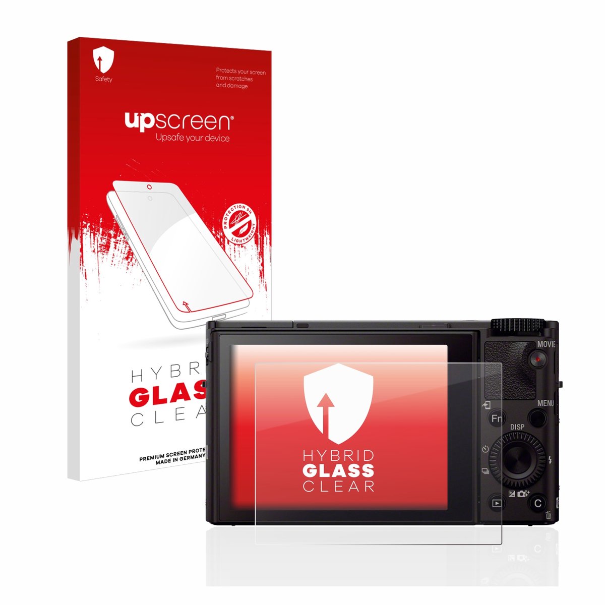 upscreen - Screenprotector voor Sony Cyber-Shot DSC-RX100 III - Folie Beschermfolie Beschermglas transparant