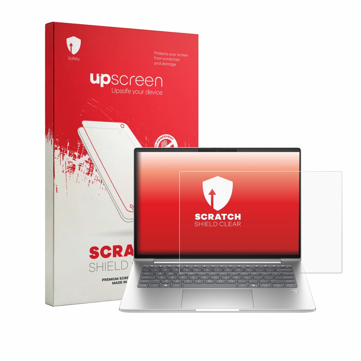 upscreen - Screenprotector voor HP EliteBook 6 G2a 14" - Folie Beschermfolie transparant