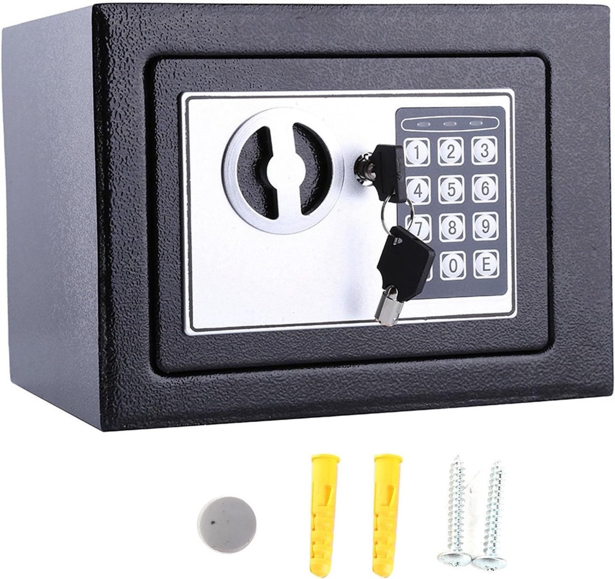 Veiligheidskluis 6.4L - Elektronische Kluis met Dubbele Vergrendeling, Brandwerend en Ideaal voor Geld, Sieraden en Documenten