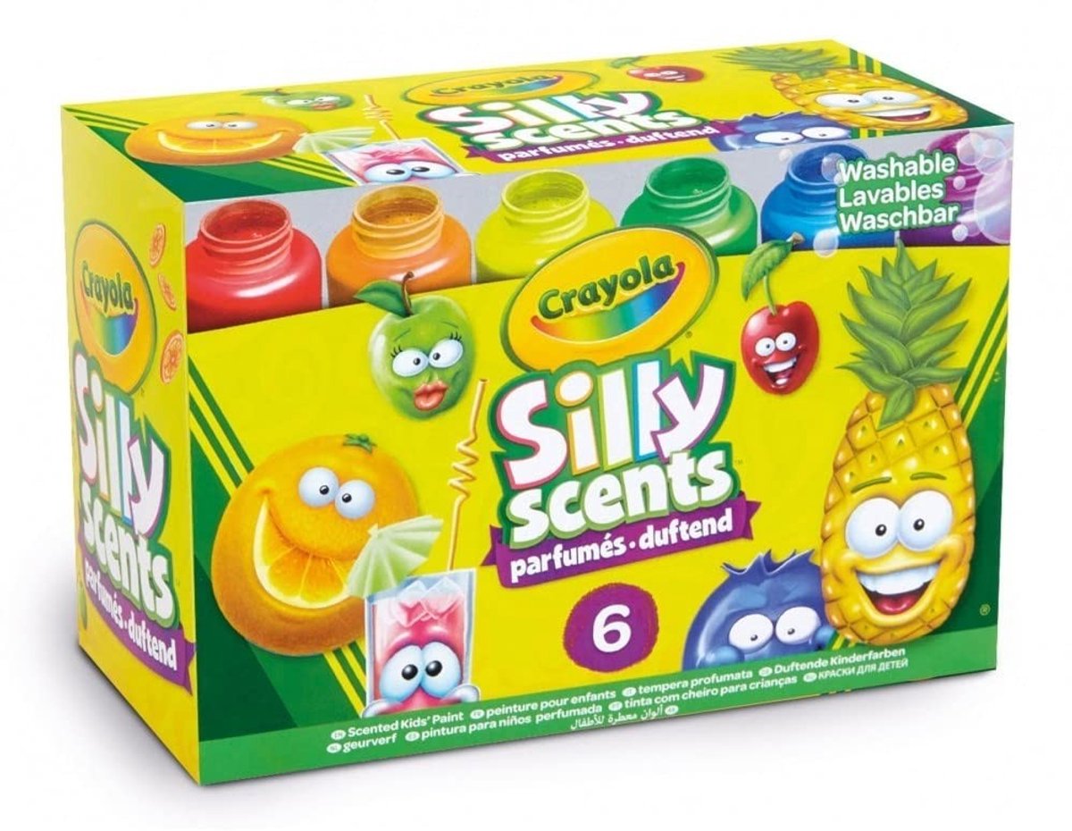 Elzusha - Set van 6 Wasbare Kinderverf met Fruitgeur