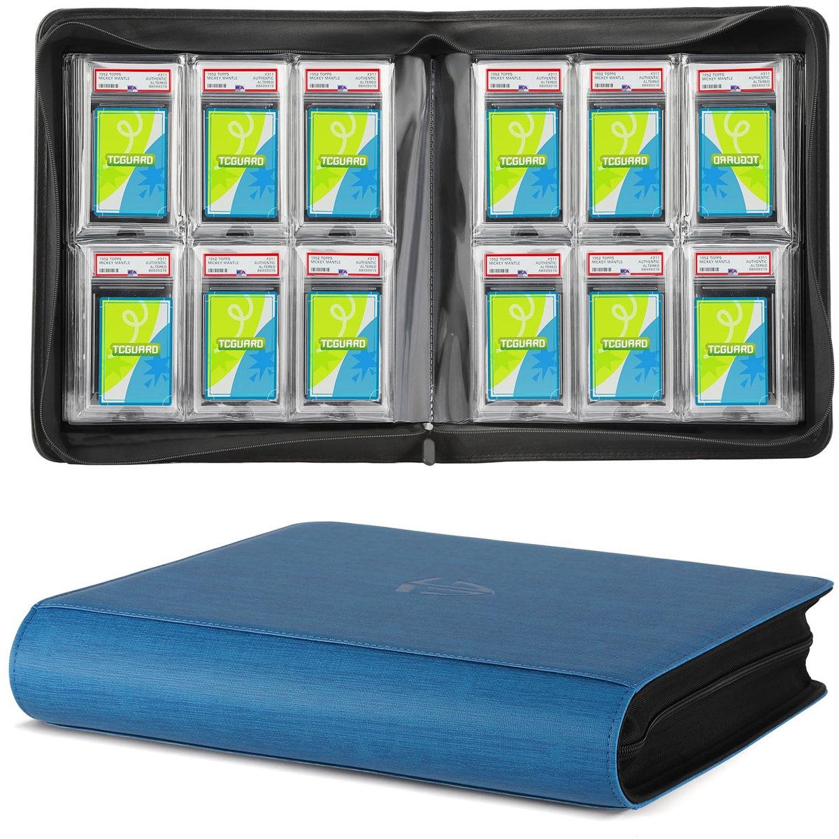 Elzusha - Graded Card Slab Sleeves Binder - Voor 48 Kaarten met Premium Pockets