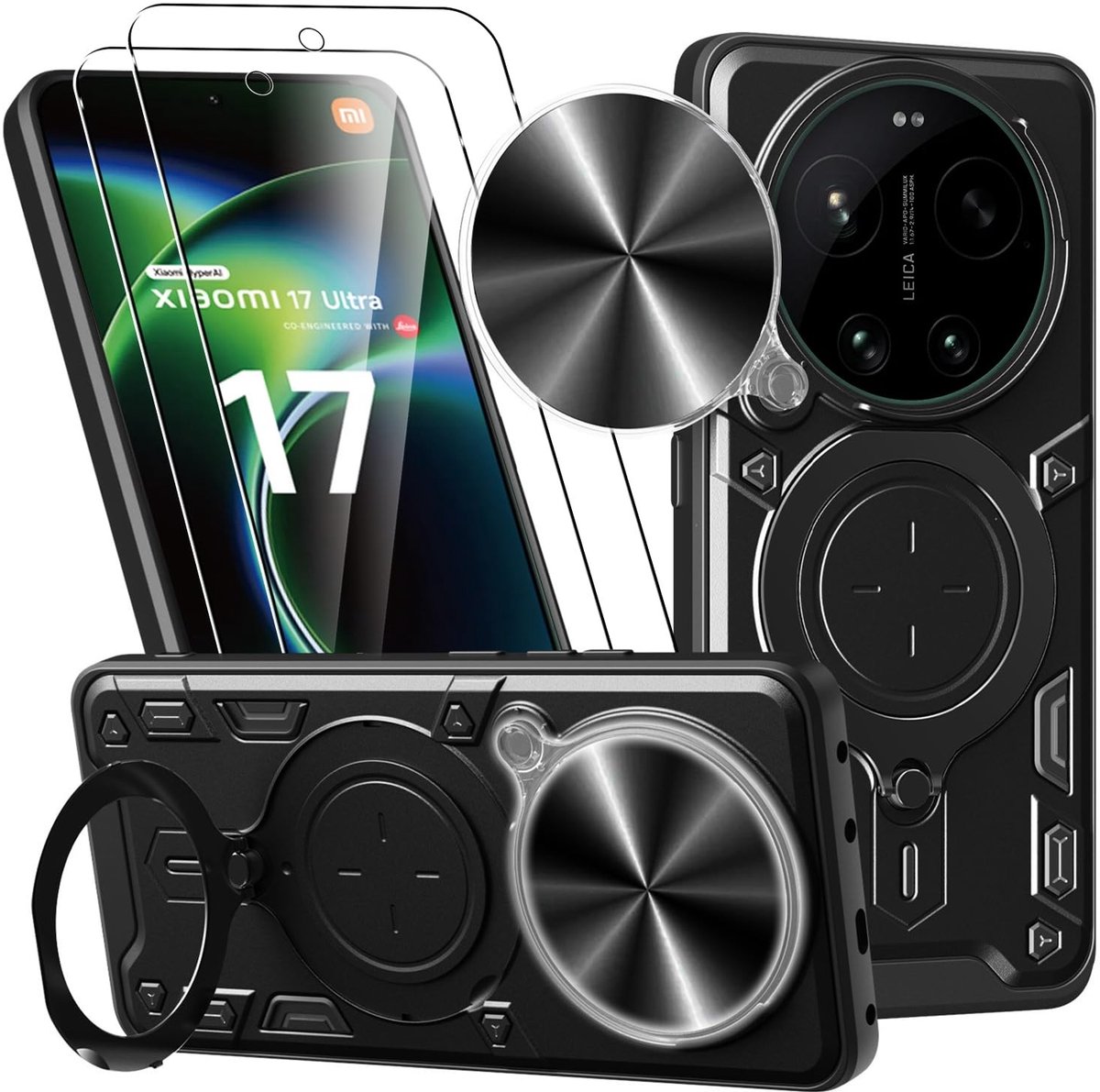 Elzusha - Beschermhoes voor Xiaomi 17 Ultra met Gehard Glas