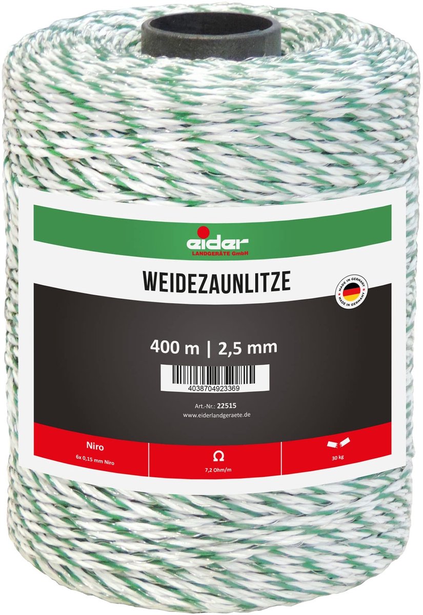 Elzusha - Wilgenhek gaas - 2,5 mm diameter, 400 m lang met ladders