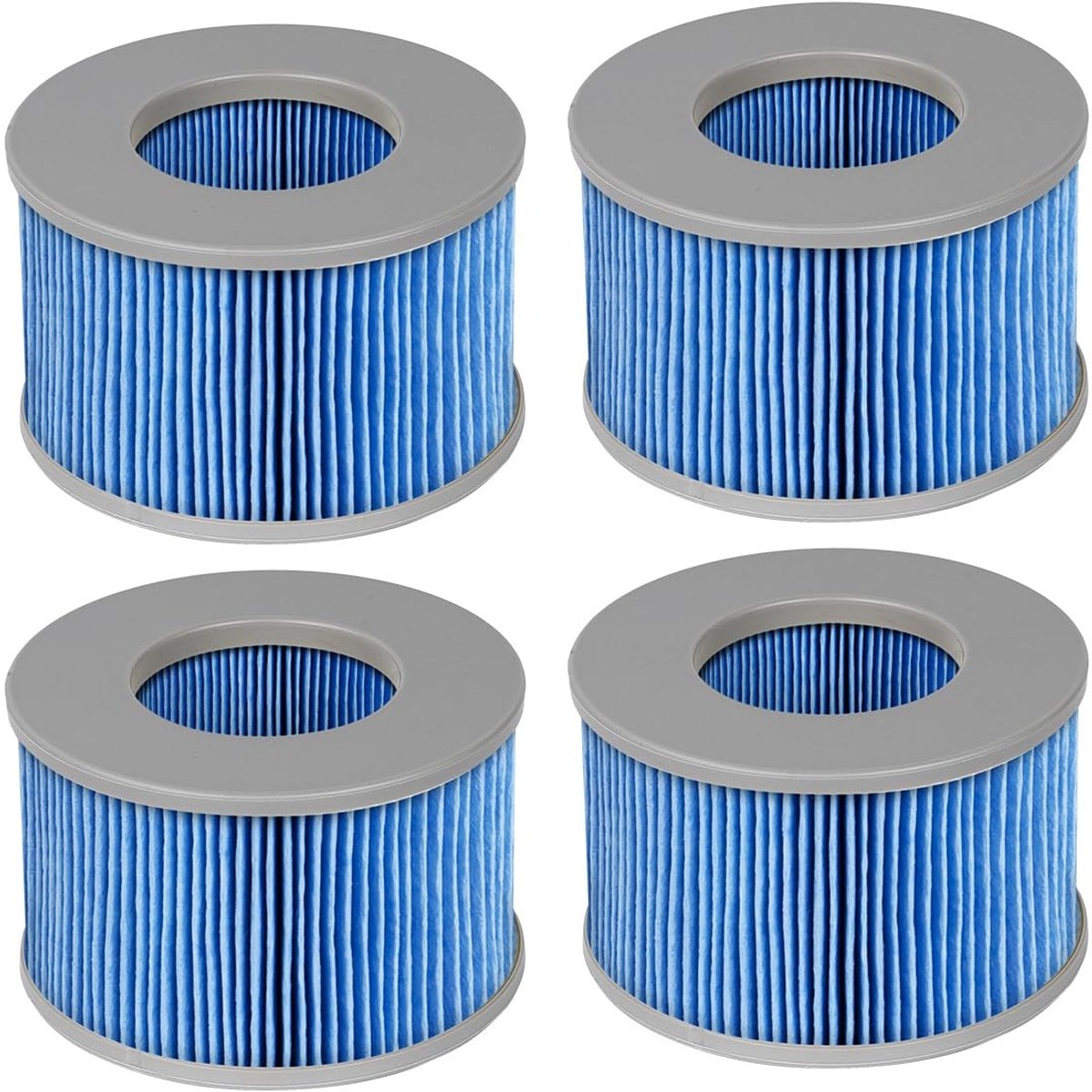 Elzusha - Set van 4 Vervangende Spa Filtercartridges voor Whirlpool