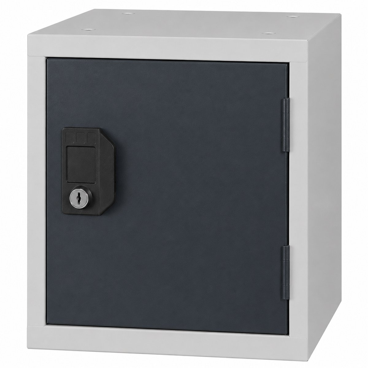 Cube Locker 30 cm – Grijs/Antraciet – Afsluitbare Opbergkast