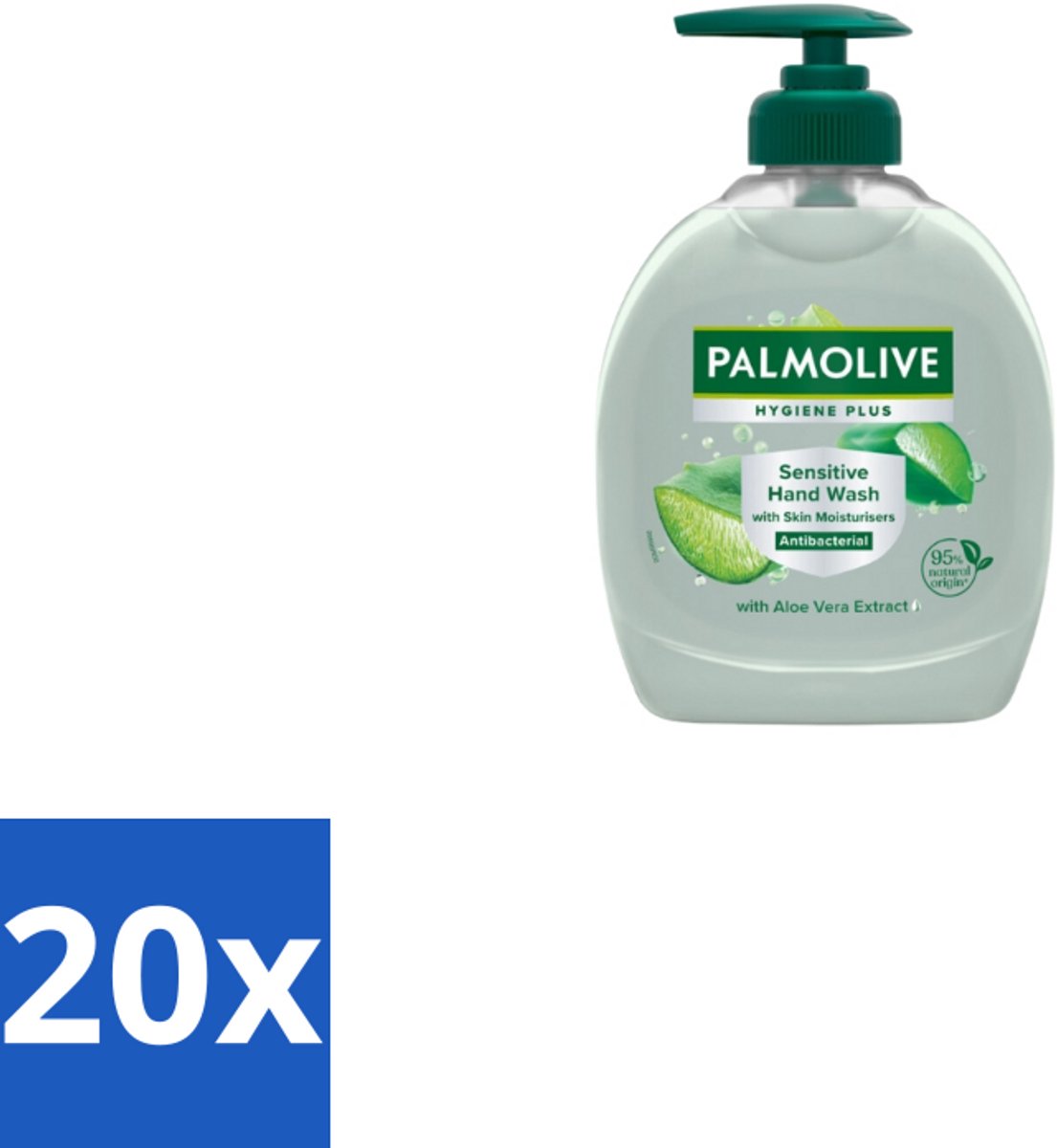 20 x Palmolive – Handzeep – Hygiene Plus Sensitive – Pompje - 300 ml - Koffie - Koffiezetapparaat - Koffiezetapparaat