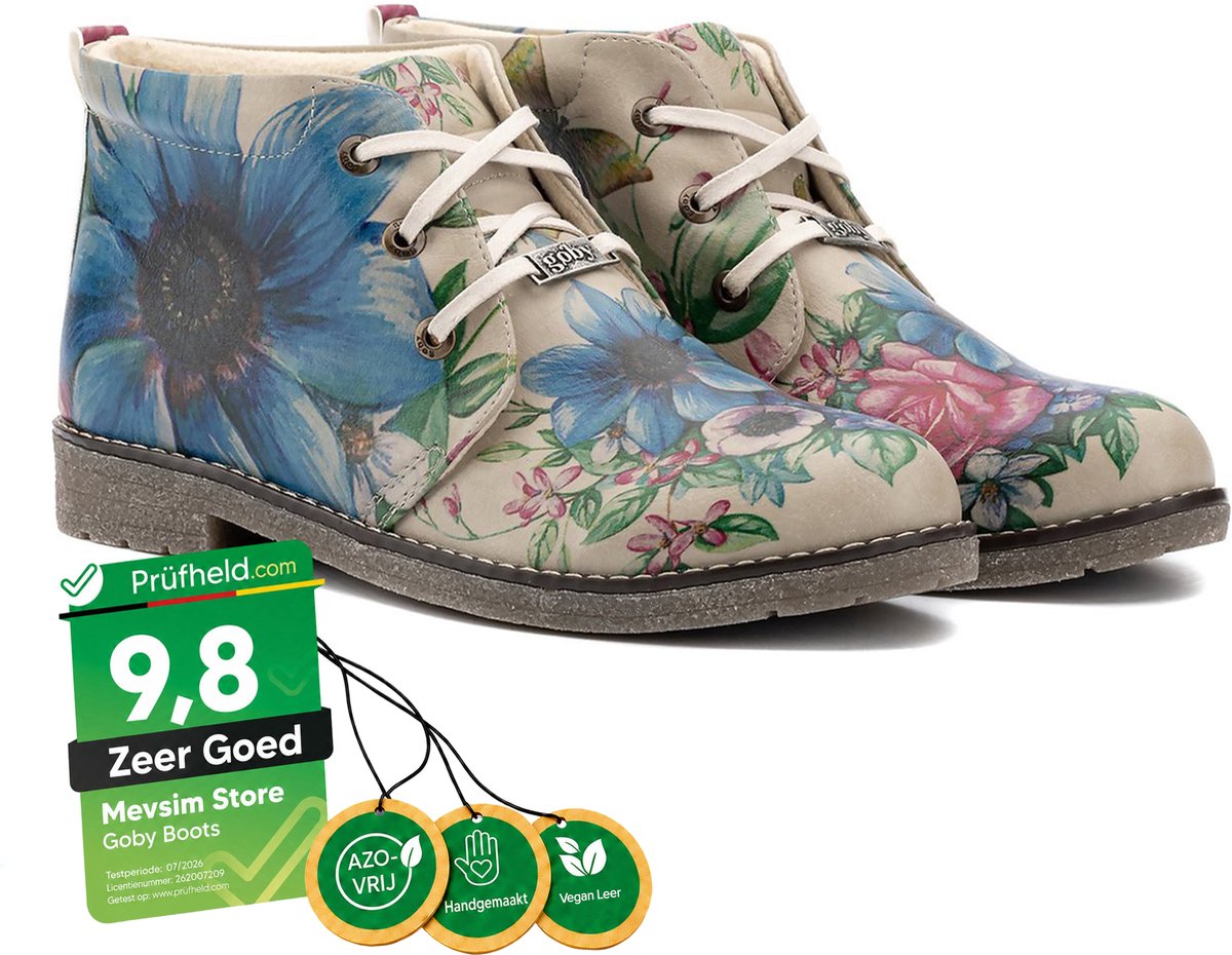 GOBY - Doughty Enkel Laarzen – Handmade – Premium Kwaliteit – Damesboots – Maat 41