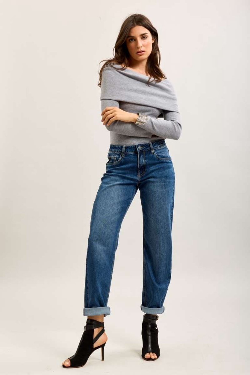 Toxik3 - mom fit dark jeans