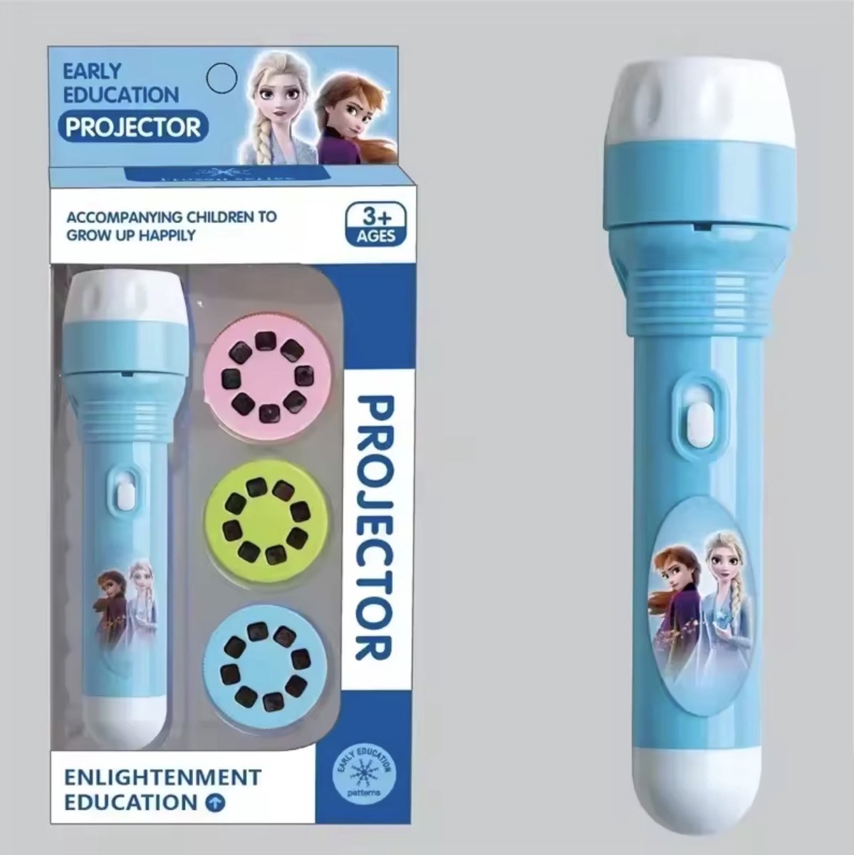 Frozen zaklamp - Led projector zaklamp Elsa - zaklamp met led projector - cadeau tip - sinterklaas - kerst