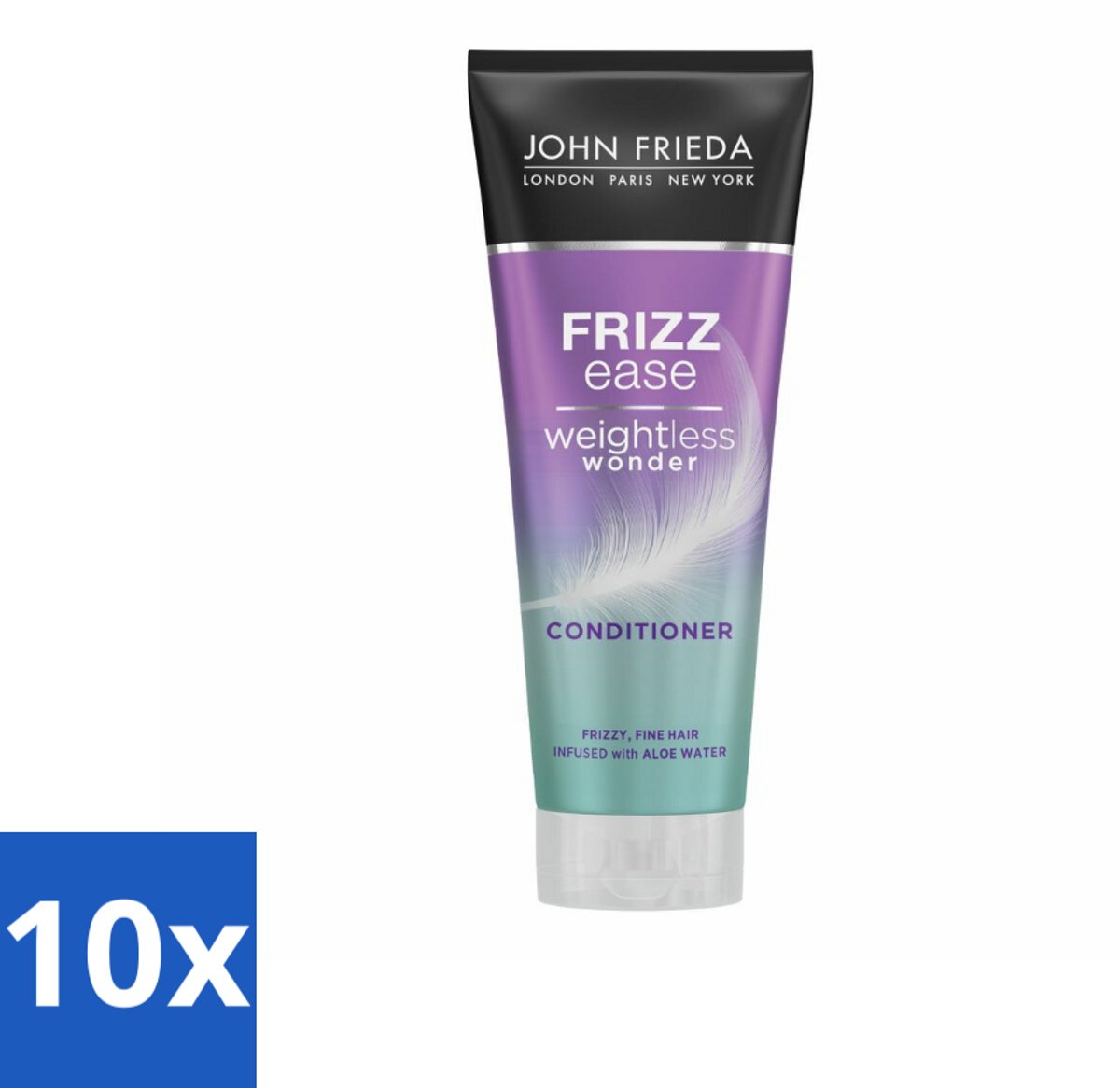 10 x John Frieda – Conditioner – Frizz Ease Weightless Wonder – Lichtgewicht verzorging – 250 ml - Koffiezetapparaat