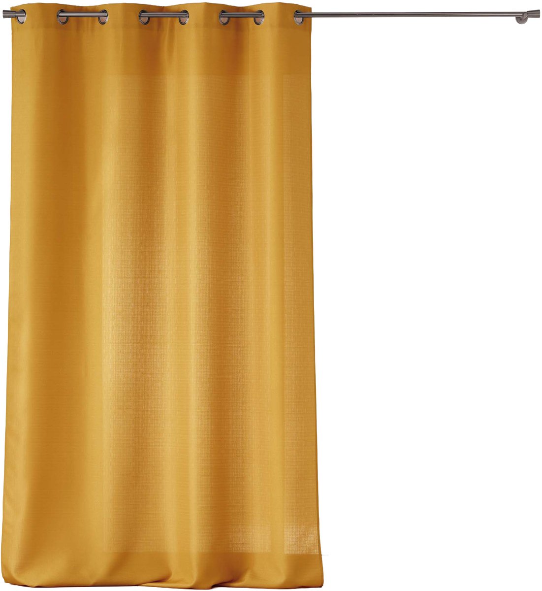 Gordijn met ogen SOLINE OCHRE, 140 x 260 cm, kleur oker