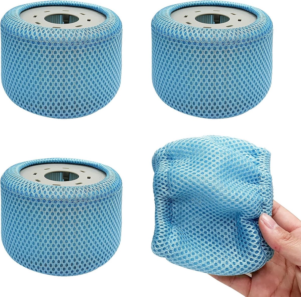 Set van 4 Veiligheidsnetten voor Filter en Strainer, Vervangingsfilter voor Zwembaden en Spa’s, Accessoires voor Zwembadonderhoud Set van 4 Veiligheidsnetten voor Filter en Strainer, Vervangingsfilter voor Zwembaden en Spa’s, Accessoires voor Zwembadonderhoud