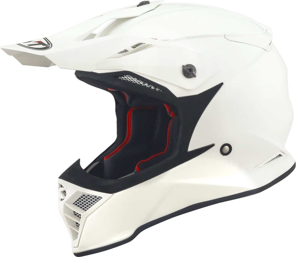 KYT Skyhawk Plain Wit Crosshelm - Helm