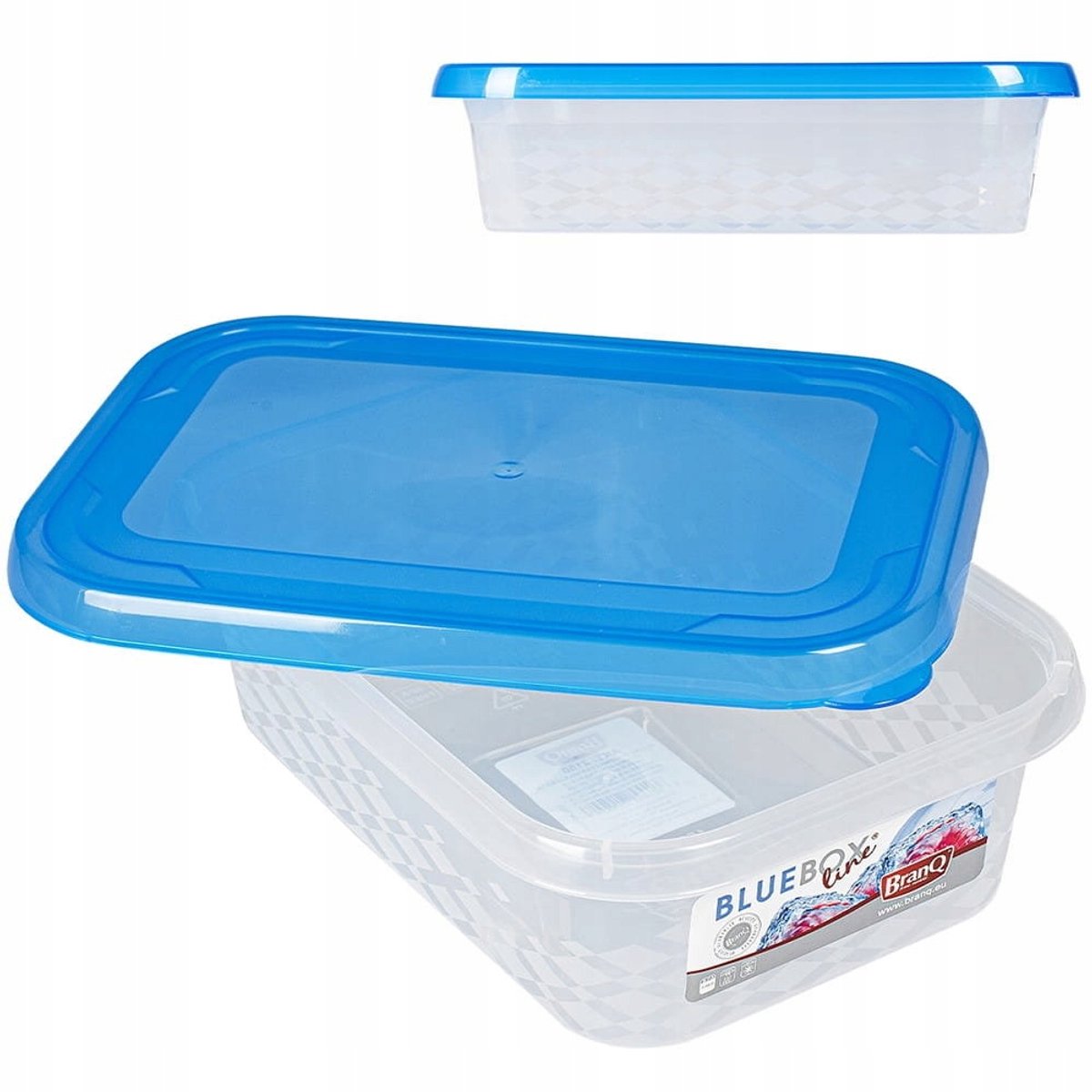 BRANQ Blue Box Voedselcontainer 1750ml Blauw - Opslag & Organisatie