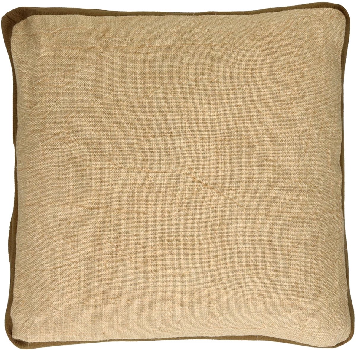 Pomax Alpha Classics kussen gevuld linnen / katoen 60x60cm oker