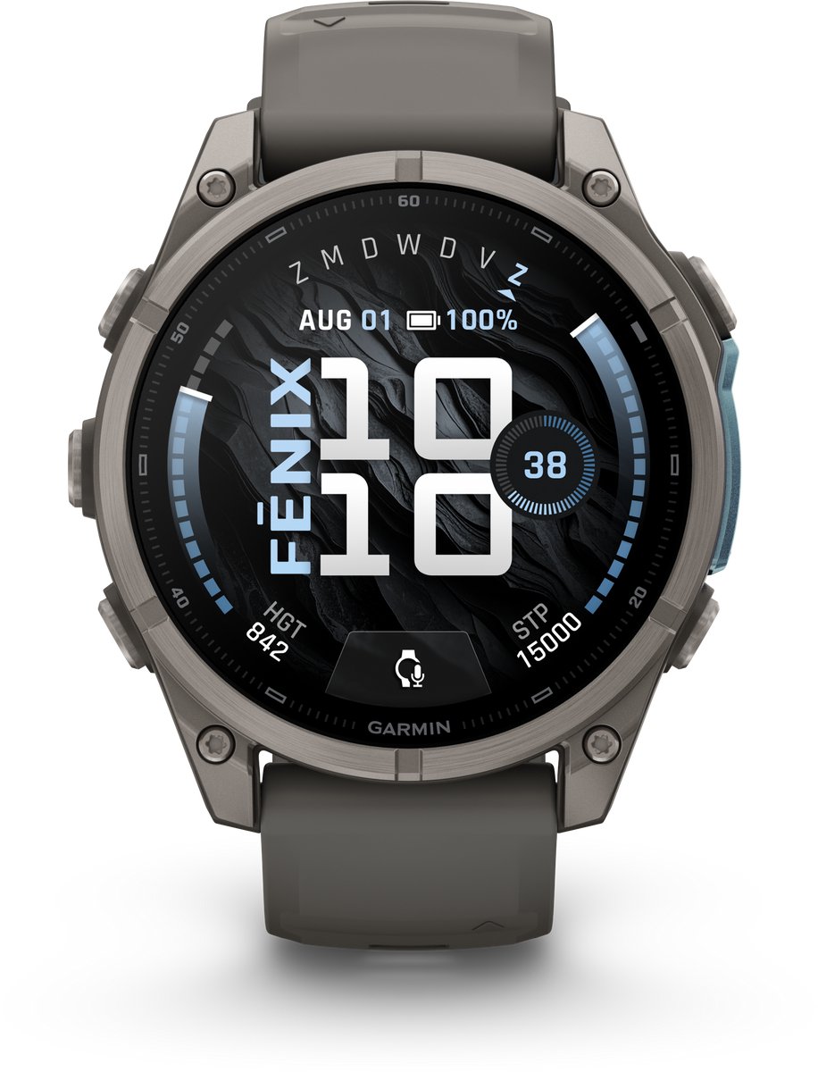 Garmin fēnix 9 - 47 mm - Multisport GPS Smartwatch - 1.4" AMOLED-scherm - Titanium afwerking - Batterijduur tot 16 dagen